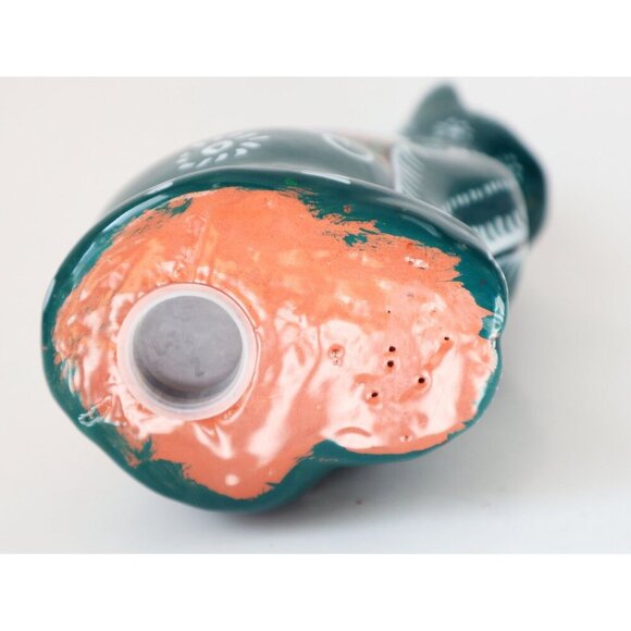 3 Vintage Tonala Cat Figurines Bank Folk Art Mexican Pottery Hand Painted - Picture 6 of 10